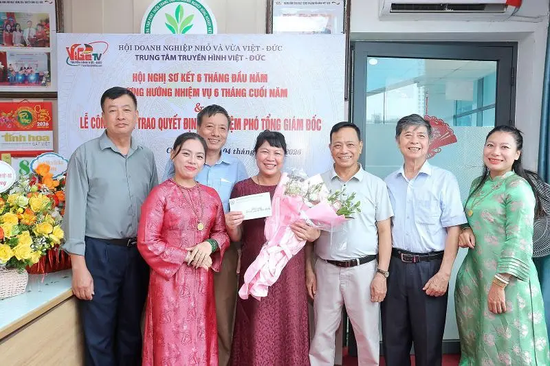 Bổ nhiệm bà Triệu Thị Hoa làm Phó Tổng Giám đốc Trung tâm truyền thông truyền hình Việt Đức.