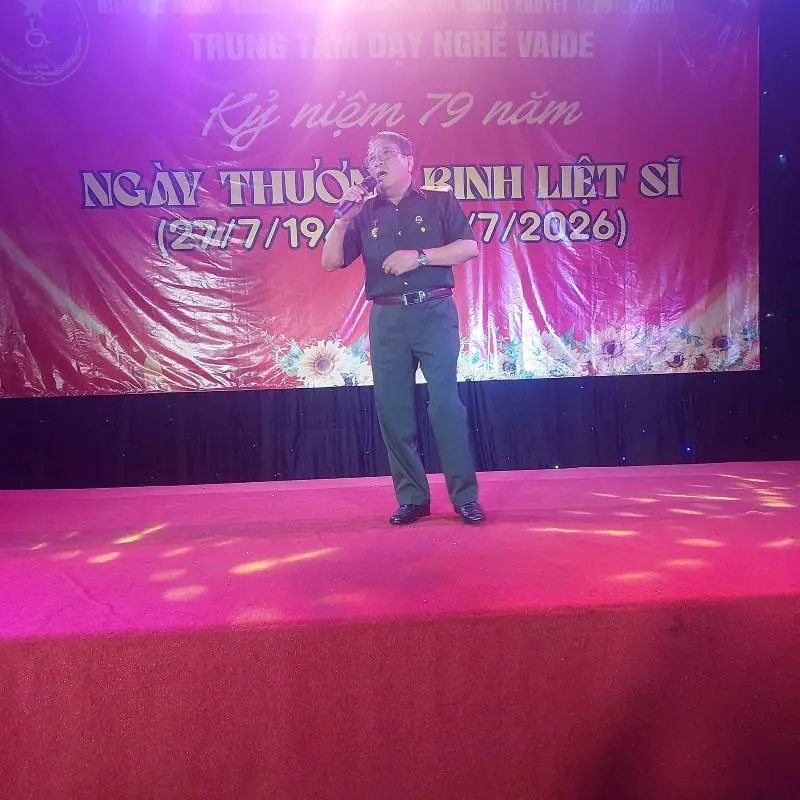 Trung tâm Dạy nghề Vaide tổ chức Kỷ niệm 79 năm ngày thương binh liệt sỹ