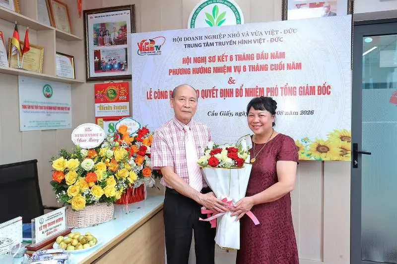 Bổ nhiệm bà Triệu Thị Hoa làm Phó Tổng Giám đốc Trung tâm truyền thông truyền hình Việt Đức.